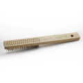 Factory new product industrial steel wire brush wire metal hand brush wooden wire  brush